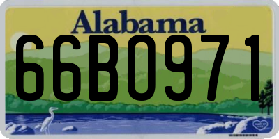 AL license plate 66BO971