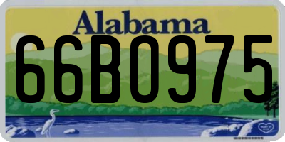 AL license plate 66BO975