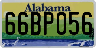 AL license plate 66BP056