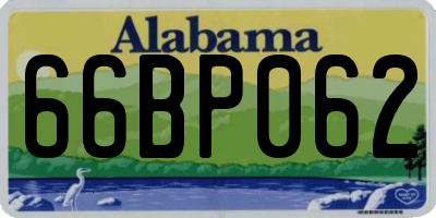 AL license plate 66BP062
