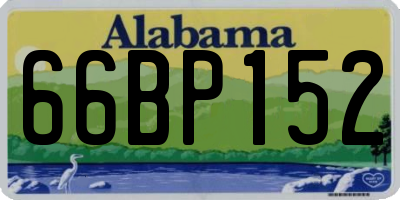 AL license plate 66BP152