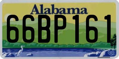 AL license plate 66BP161