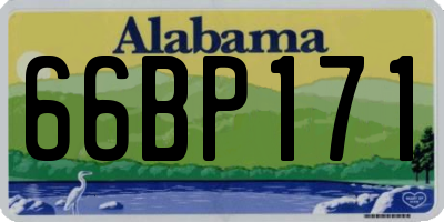 AL license plate 66BP171