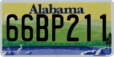 AL license plate 66BP211
