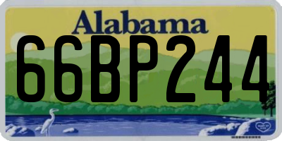 AL license plate 66BP244