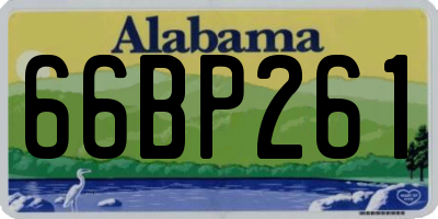 AL license plate 66BP261