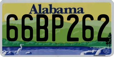 AL license plate 66BP262