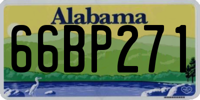 AL license plate 66BP271