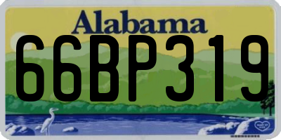 AL license plate 66BP319