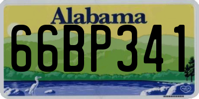 AL license plate 66BP341