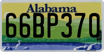 AL license plate 66BP370