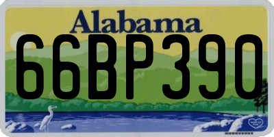 AL license plate 66BP390