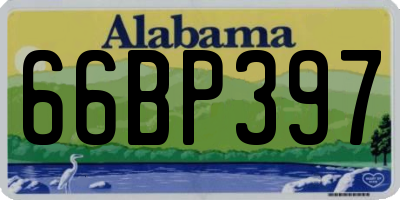 AL license plate 66BP397