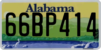 AL license plate 66BP414
