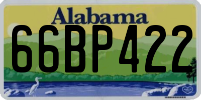 AL license plate 66BP422