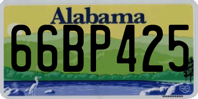 AL license plate 66BP425