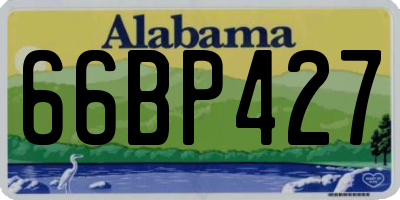 AL license plate 66BP427