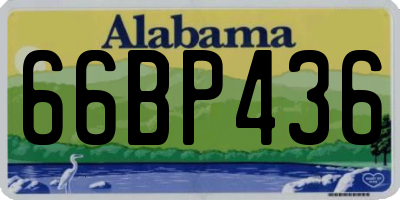 AL license plate 66BP436