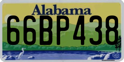 AL license plate 66BP438
