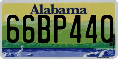 AL license plate 66BP440