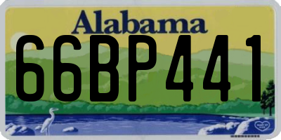 AL license plate 66BP441