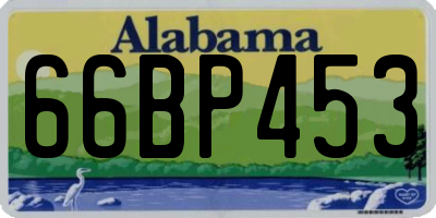 AL license plate 66BP453