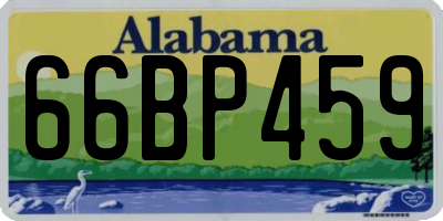 AL license plate 66BP459