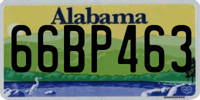AL license plate 66BP463