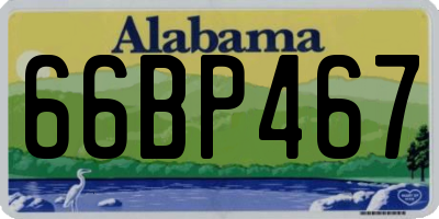 AL license plate 66BP467