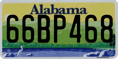 AL license plate 66BP468