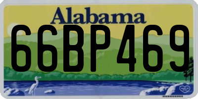 AL license plate 66BP469