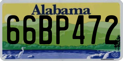 AL license plate 66BP472