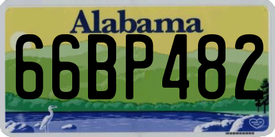 AL license plate 66BP482