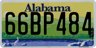 AL license plate 66BP484