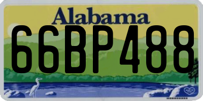 AL license plate 66BP488