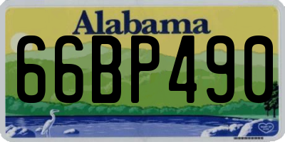 AL license plate 66BP490