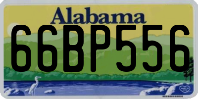AL license plate 66BP556