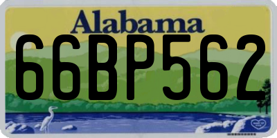 AL license plate 66BP562