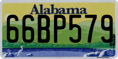 AL license plate 66BP579