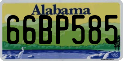 AL license plate 66BP585