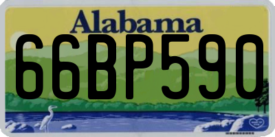 AL license plate 66BP590