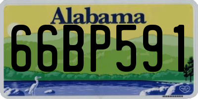 AL license plate 66BP591