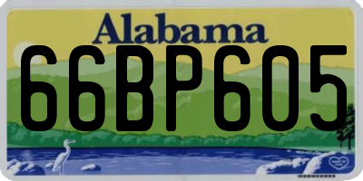 AL license plate 66BP605