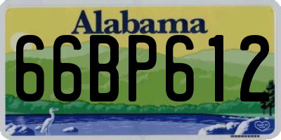 AL license plate 66BP612