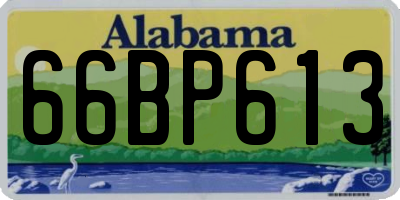 AL license plate 66BP613