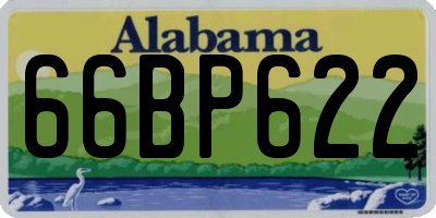 AL license plate 66BP622