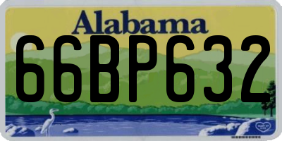 AL license plate 66BP632