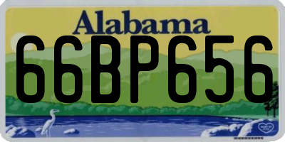 AL license plate 66BP656
