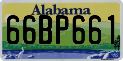 AL license plate 66BP661
