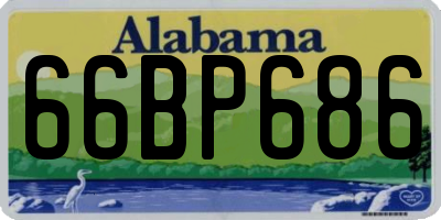 AL license plate 66BP686